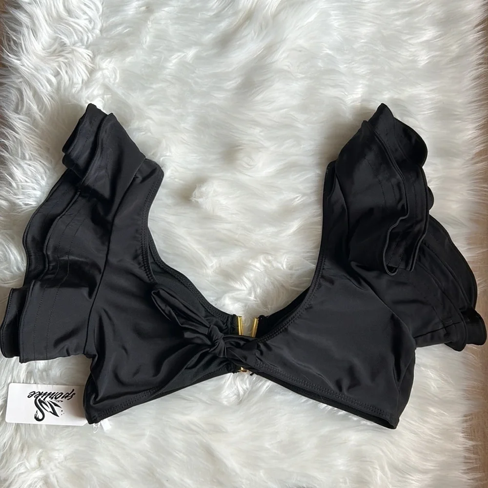 NWT 2 Piece Sexy Split Bikini Set Size Large